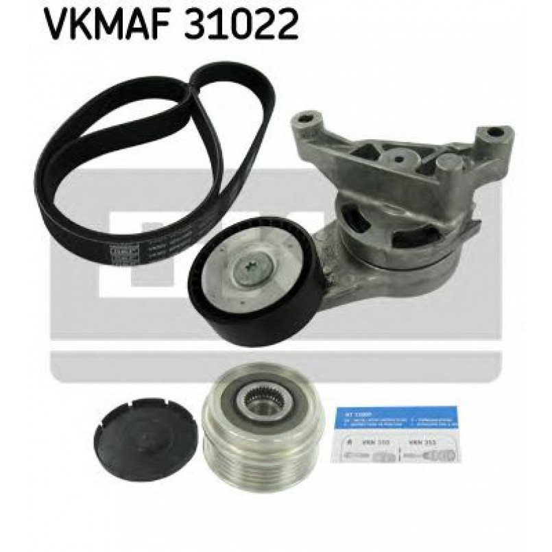 VKMAF 31022 SKF Комплект доріжкового ремня